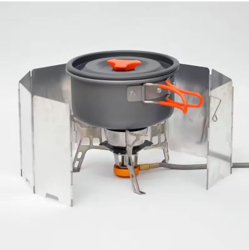 Camping Stove Wind Shield – Aluminum Alloy Windproof Screen